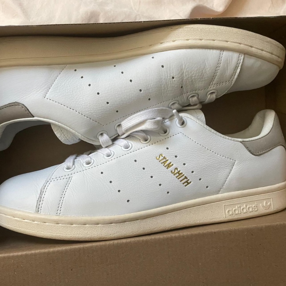 US10.5 Adidas Stan Smith Grey Cool Granite Premium Leather version rare